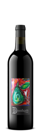 Lewis Vineyard Merlot bottle with green pear artwork