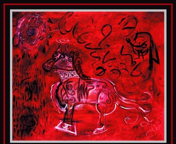 Red Horse Giclee