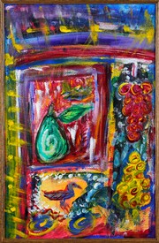 Grapes Pear Duck Giclee